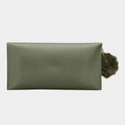 Women's Olive Polyurethane Hand Pouch, , small image number null