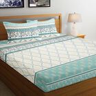 Grey Cotton Double Bedsheet with Pillow Cover, , small