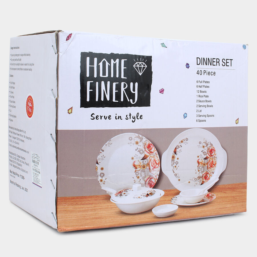 40 Pcs. Melamine Dinner Set, , large image number null