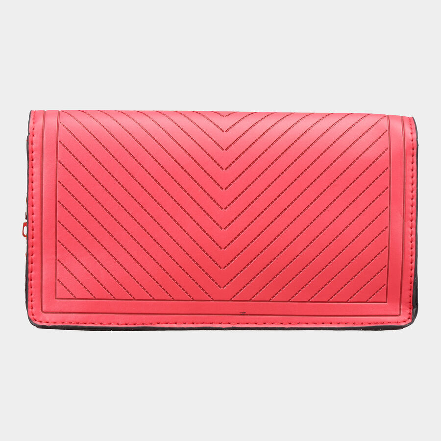 Women's Red Polyurethane Sling Bag, , large image number null