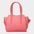 Women's Peach Polyurethane Tote Bag, , small image number null