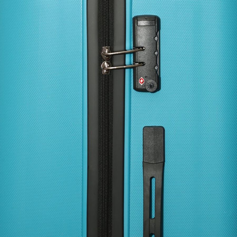 8-Wheel Light Blue Polypropylene Hard Case Trolley, Large, , large image number null