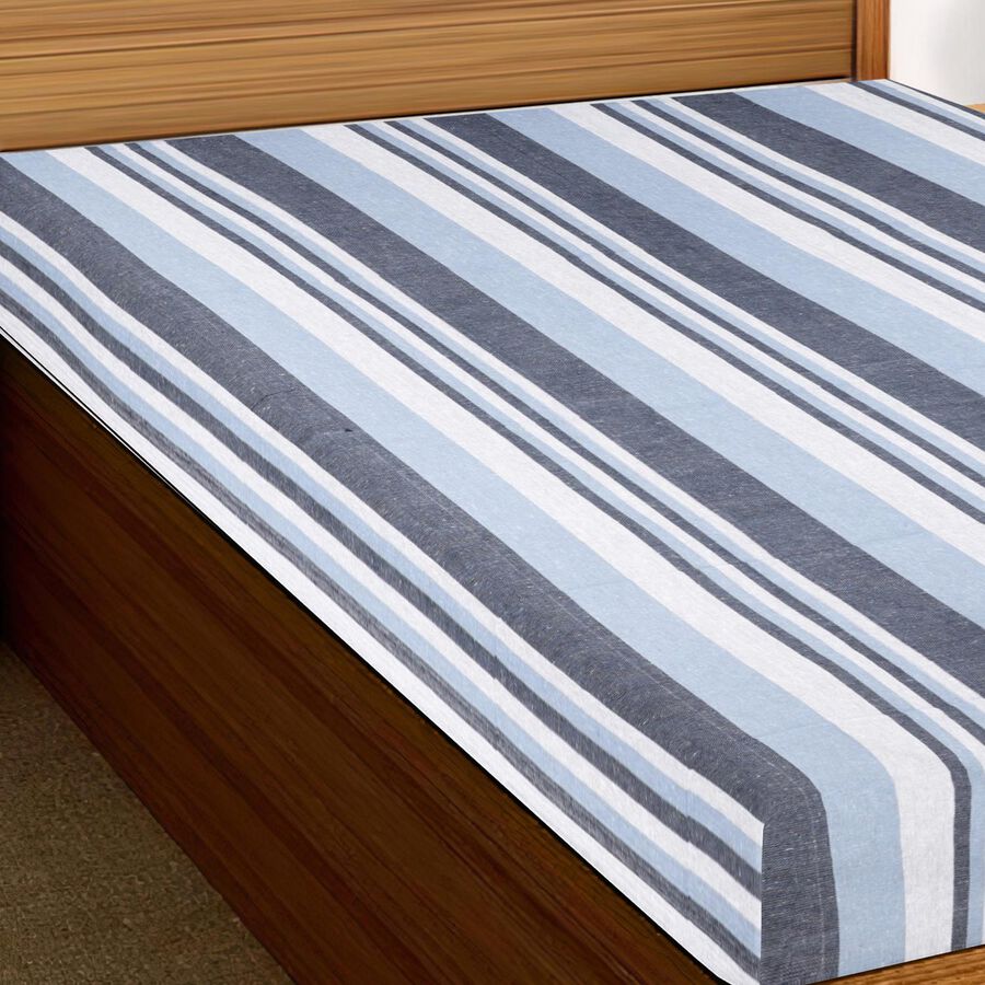 Blue Cotton Bedcover, , large image number null