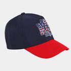 Kid's Red-Blue Fabric Cap, , small