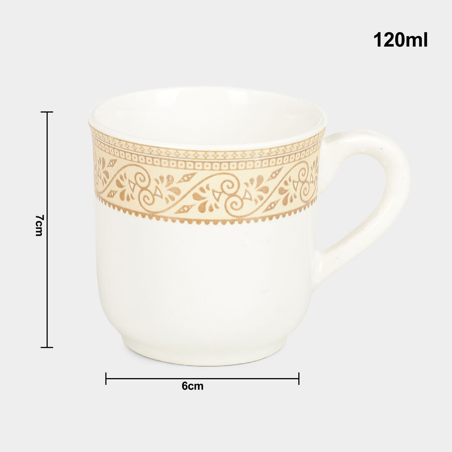 120 ml Bone China Cup, Set of 6, , large image number null