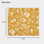 120 GSM Blue Polyester Double Bedsheet, , small image number null