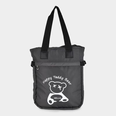 Black Fabric-Polyester Shopping Bag