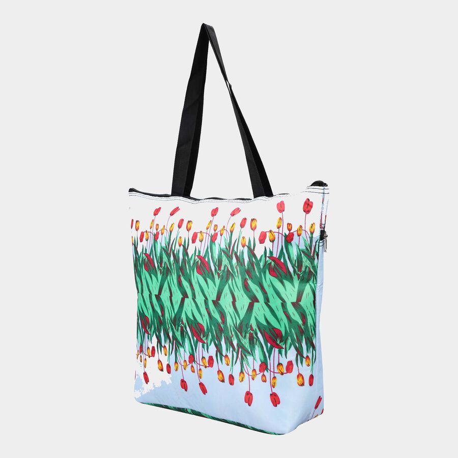 Women's Green Fabric Tote Bag, , large image number null