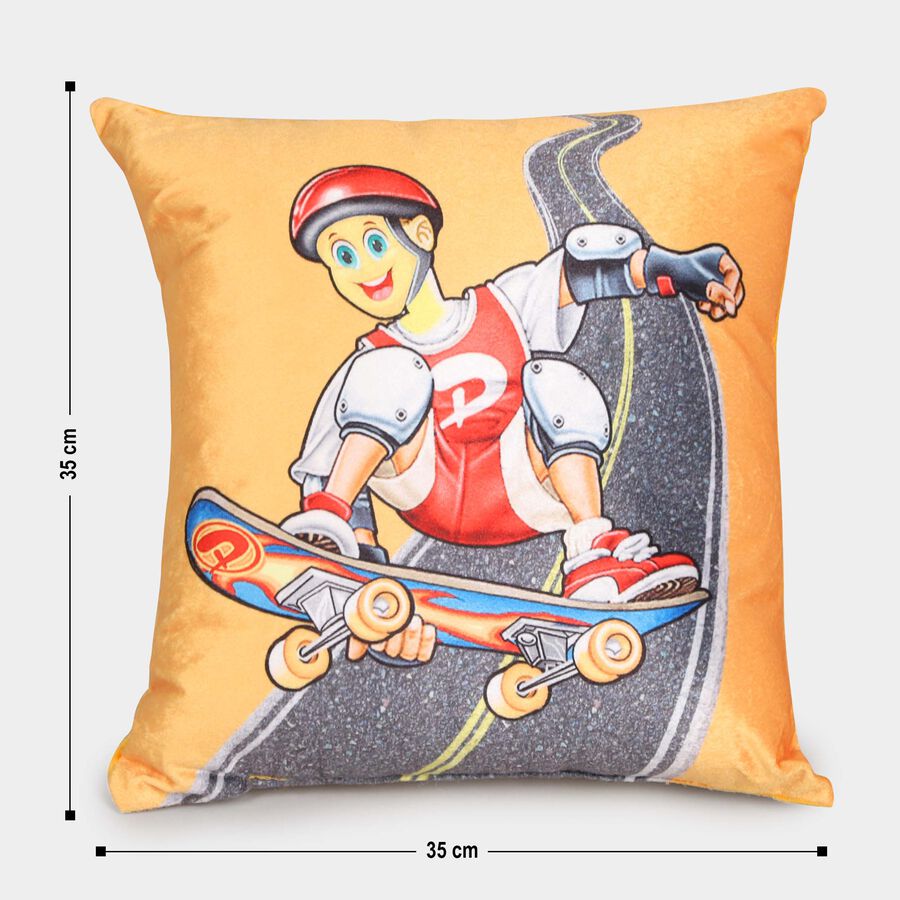 Yellow Microfiber Cushion, , large image number null