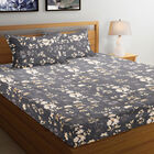 120 GSM Blue Microfiber Double Bedsheet, , small image number null