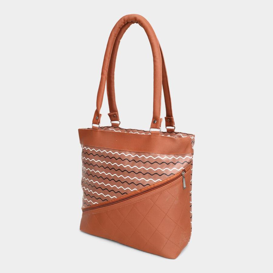 Women's Tan Polyurethane Hand Bag, , large image number null