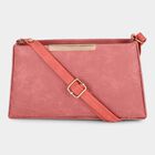 Women's Pink Polyurethane Bag, , small
