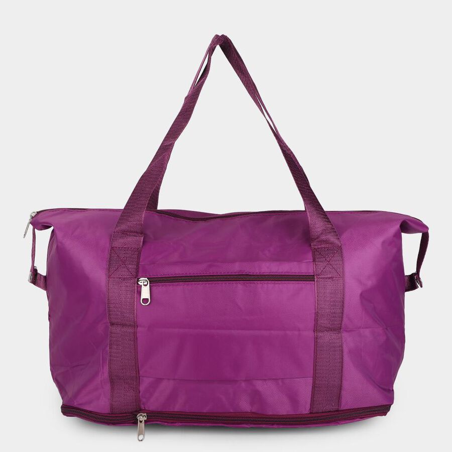 Purple Fabric-Polyester Shopping Bag, , large