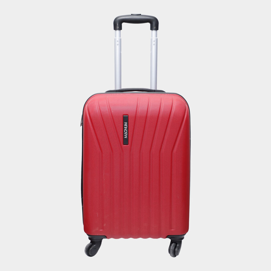4-Wheel Red Polypropylene Hard Case Trolley, Medium, , large image number null