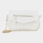Women's Polyurethane Envelope/Zipper Sling Bag, , small image number null