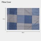 Blue Microfiber Double Bedsheet with Pillow Cover, , small