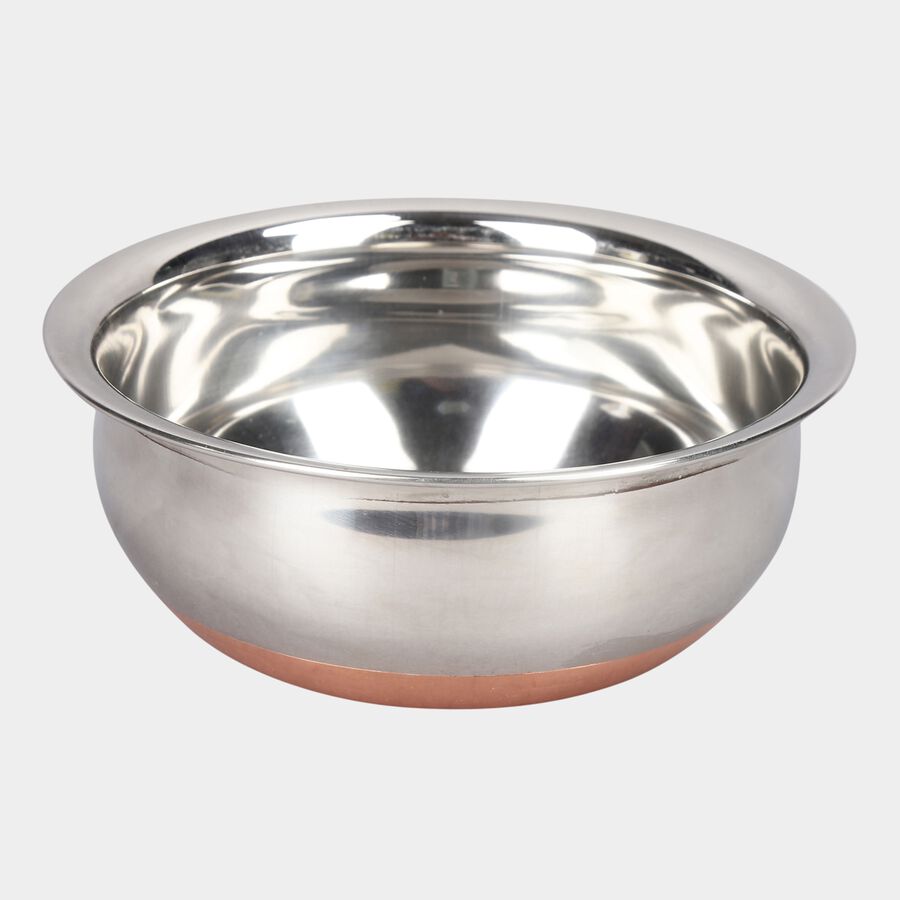 Stainless Steel Copper Bottom Handi, Induction Compatible, , large image number null