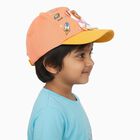 Kid's Orange Fabric Cap, , small