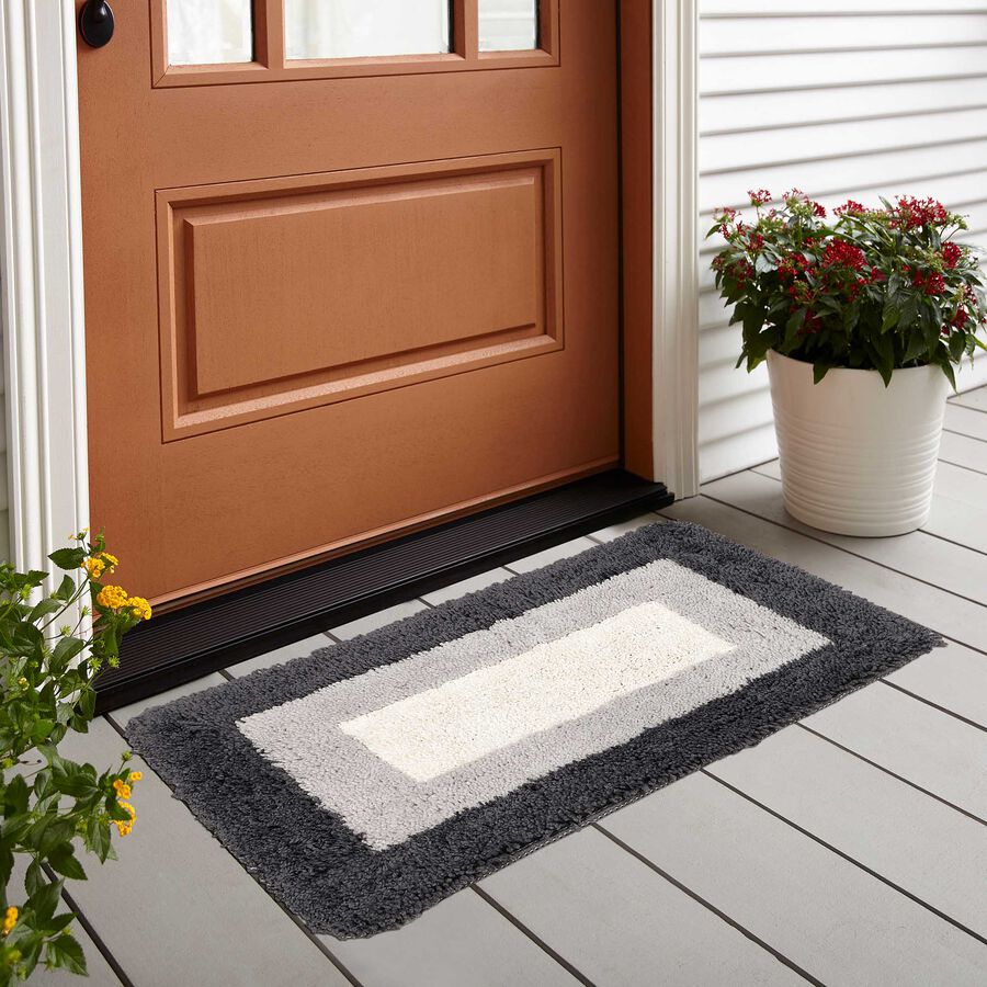 Anti-Skid Polyester Bath Mat, Set of 2, , large image number null