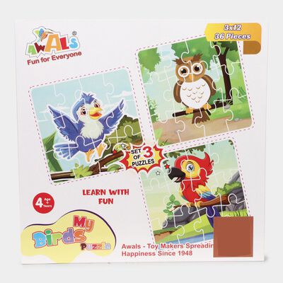 Birds Jigsaw Puzzleset of 3