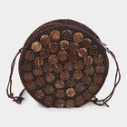Women's Brown Coconut Shell Sling Bag, , small image number null