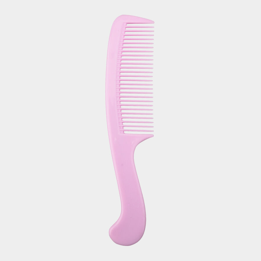 Plastic Hair Comb, Set of 6 - Colour/Design May Vary, , large image number null