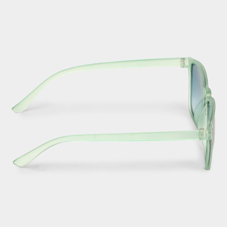 Kid's Plastic Clear Glass Round Sunglasses, , large image number null