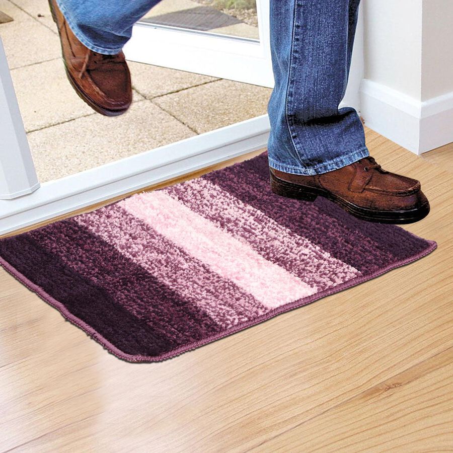 Purple Polyester Door Mat, , large image number null