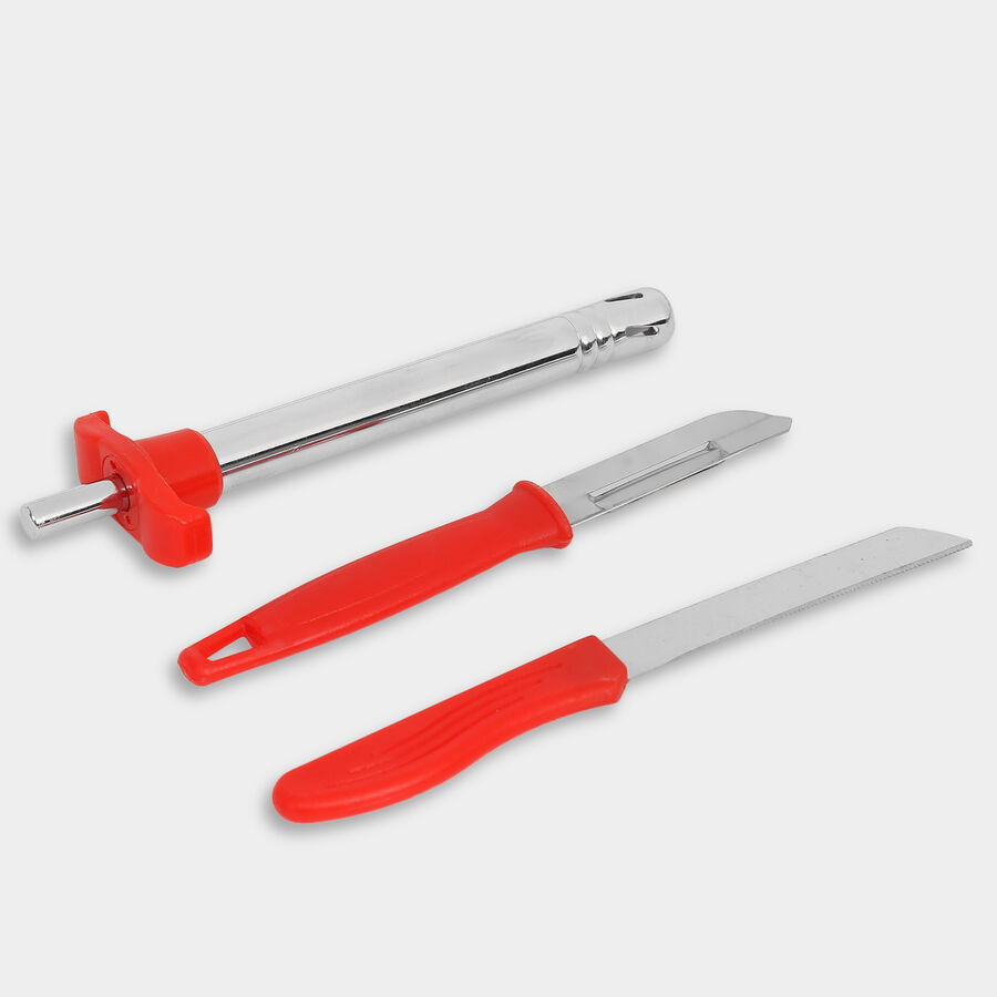 Gas Lighter, Knife And Peeler - Set of 3, , large image number null