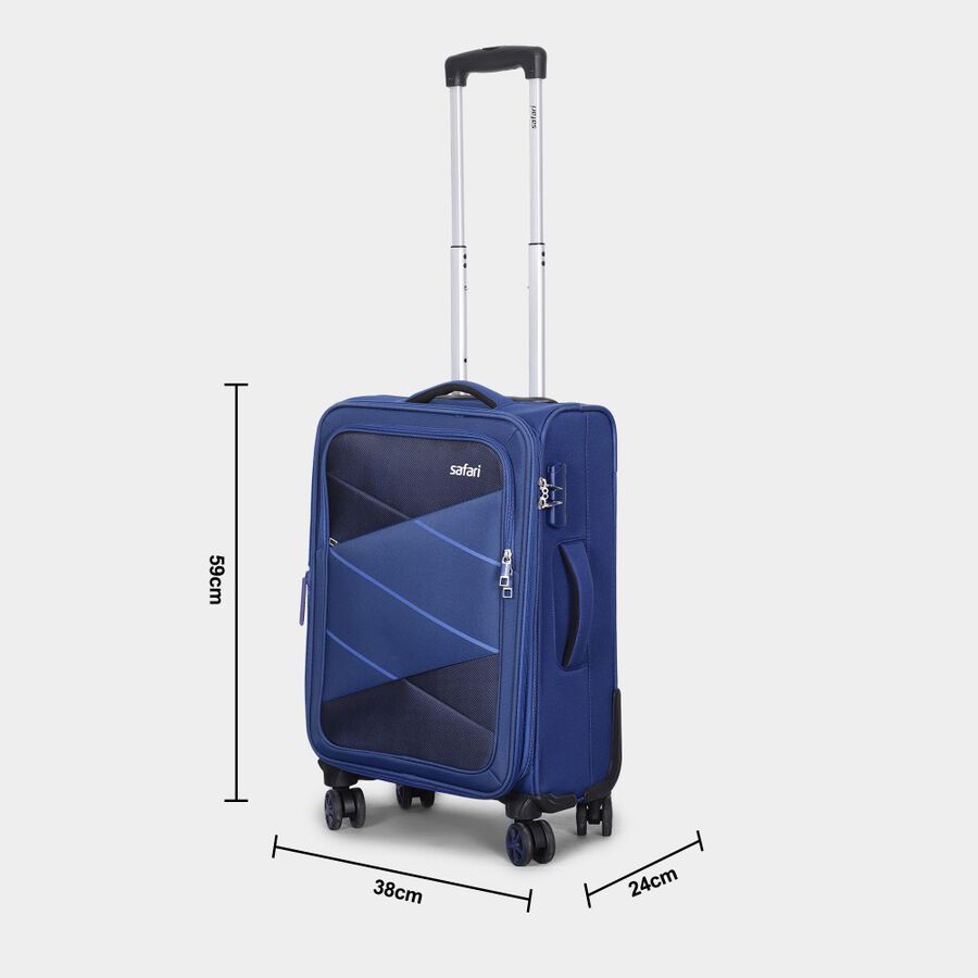 8-Wheel Polyester Soft Case Trolley, Small, , large image number null