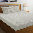 Grey Printed Cotton Bedsheet, , small image number null