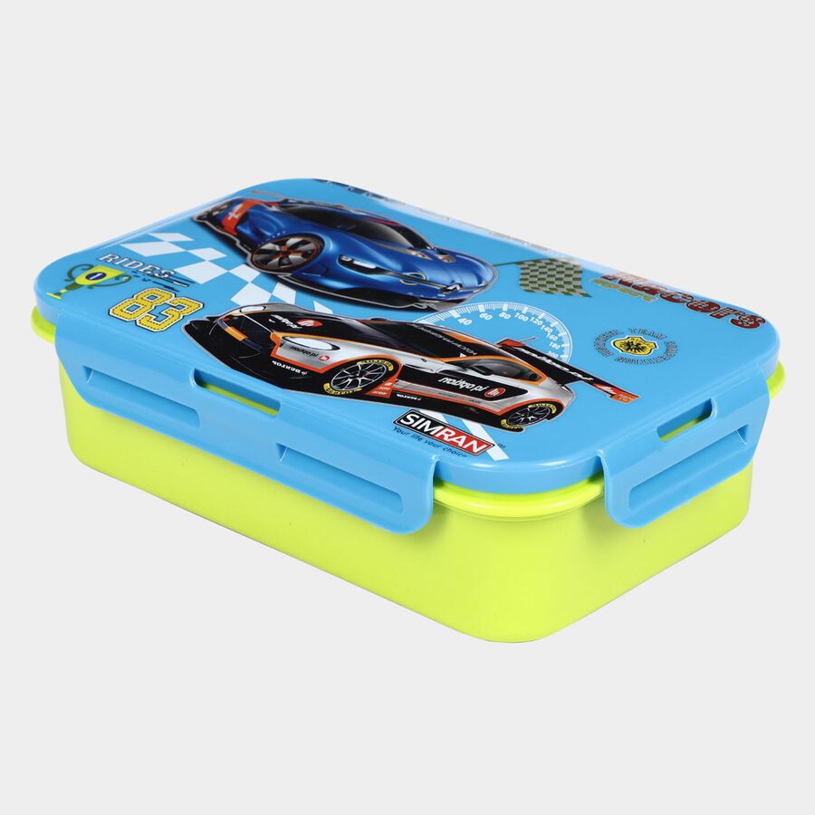 Plastic Lunch Box - 1 Big Container, 1 Bottle, 1 Small Container, , large image number null