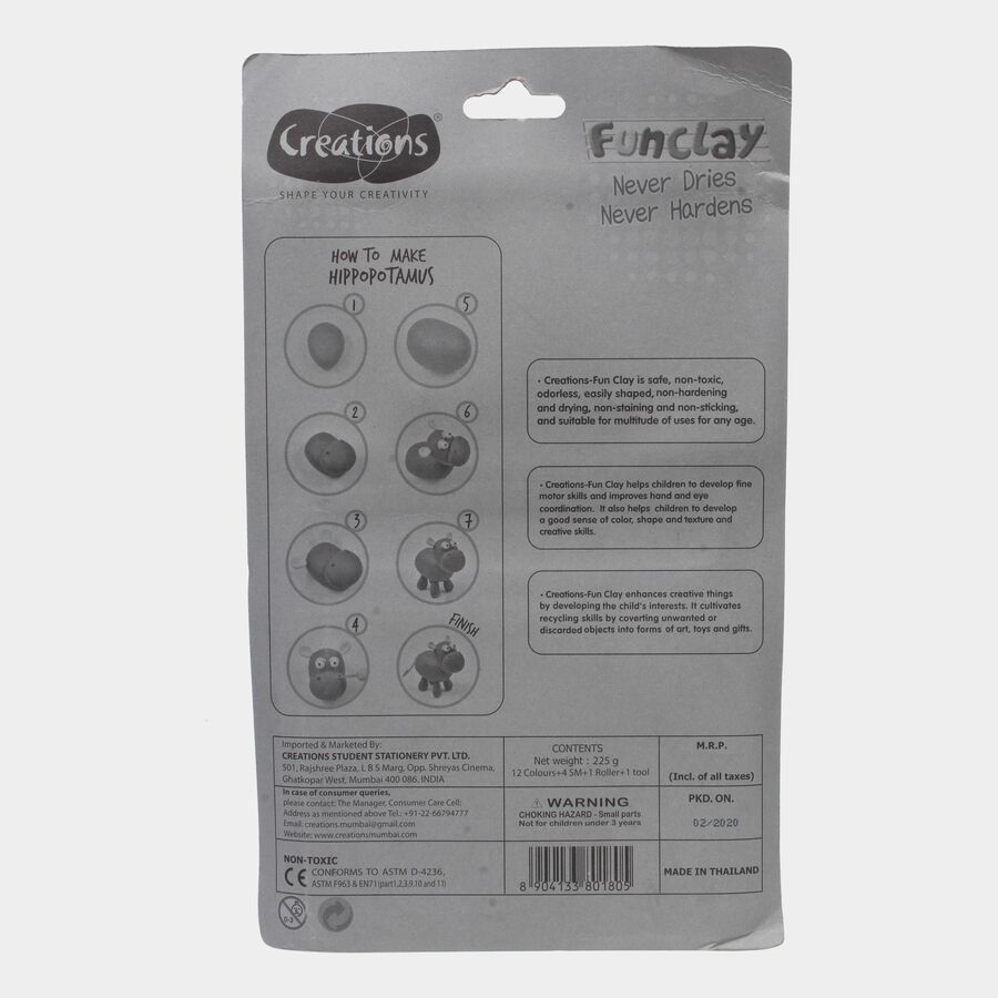 Modelling Clay Set, 12 Shades, , large image number null