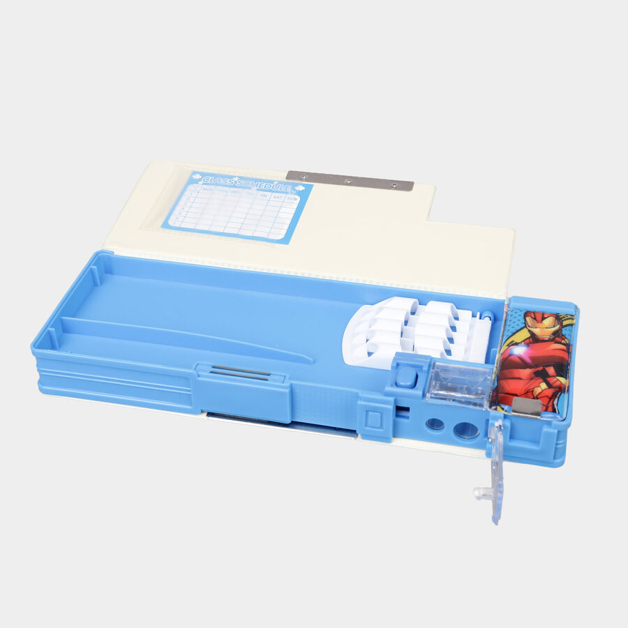 1 Pc. Plastic Pencil Box - Colour/Design May Vary
