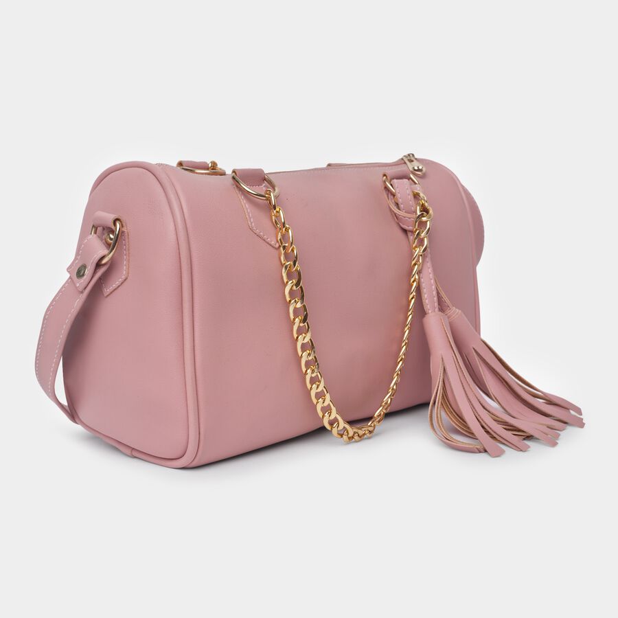 Women Embellished Pink Sling Bag, , large image number null