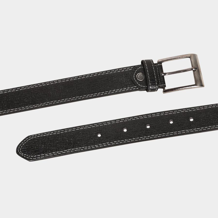 Men's Black Polyurethane Casual Belt, , large image number null