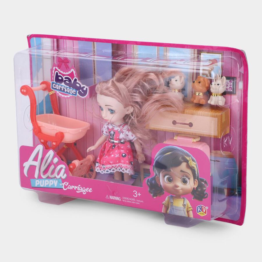 Alia Baby Carriage Doll & Accessories, , large image number null