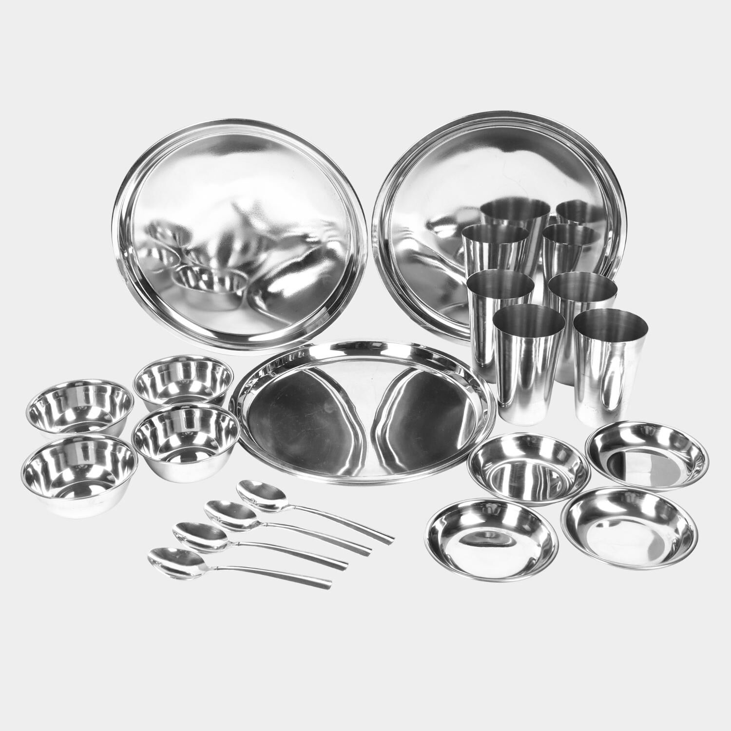 Steel Dinner Set 20 Pcs Steel Dinner Set 20 Pcs