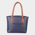 Women's Blue Polyurethane Tote Bag, , small image number null