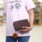 Women's Brown Polyurethane Long Wallet, , small image number null