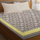 Grey Microfiber Double Bedsheet with Pillow Cover, , small