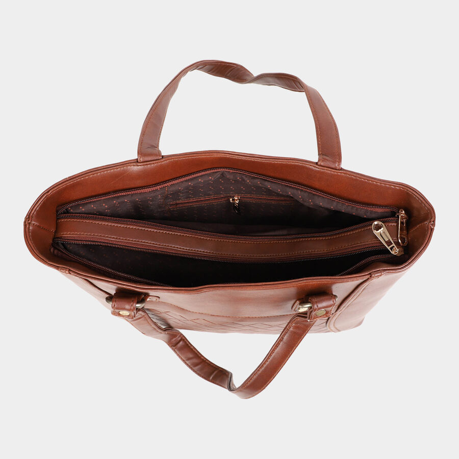 महिलाओं के लिए पॉलीयूरेथेन टोट बैग, बनावट, मध्यम आकार, , large