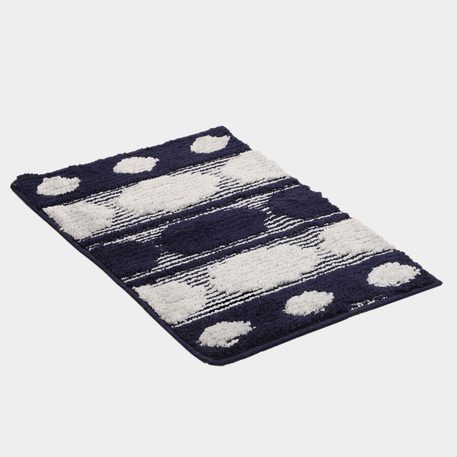 Anti-Skid Blue Polyester Door Mat, , large image number null