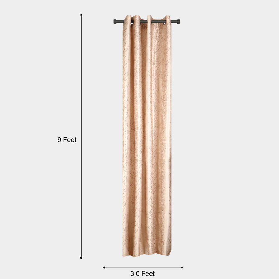 9ft. Brown Microfiber Long Door Curtain, , large image number null