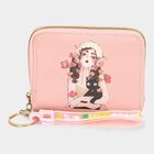 Kid's Pink Polyurethane Compact Wallet, , small image number null