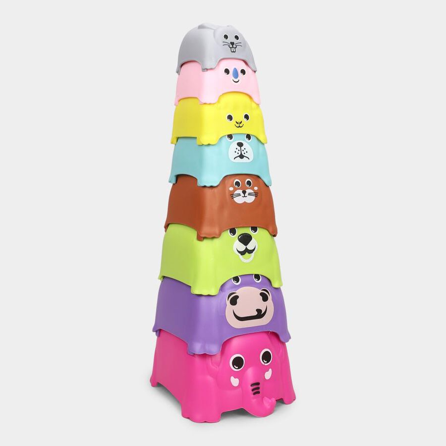Kid's Plastic Stacking Toy Set of 8, , large