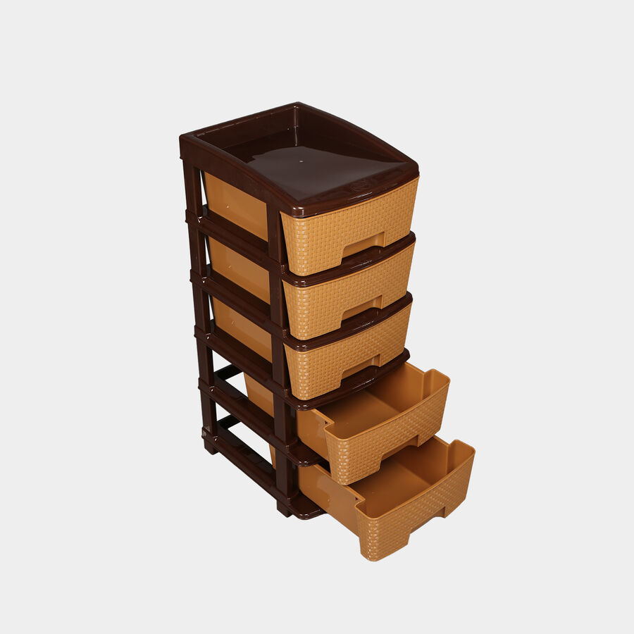 5-Tier Plastic Multi-Drawer Organizer, , large image number null