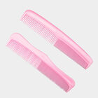 Plastic Hair Comb, Set of 2 - Colour/Design May Vary, , small image number null
