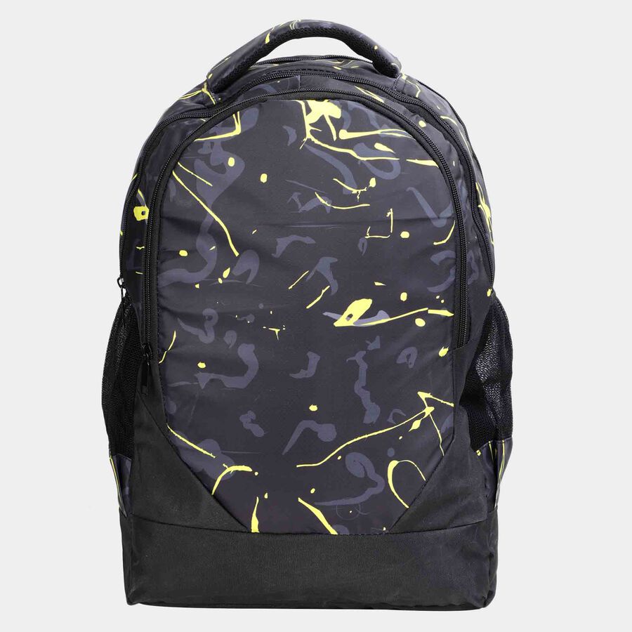 Black, Yellow Backpack with Laptop Sleeve, 35 L(Approx), , large image number null