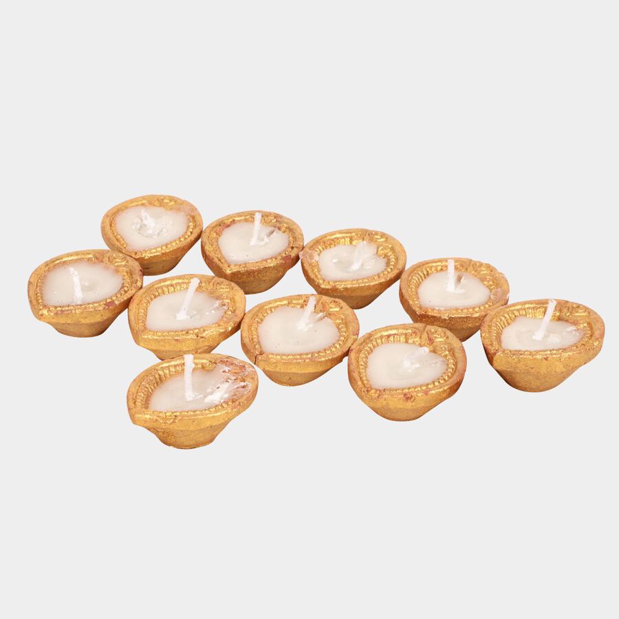 Clay Diya Set of 10, , large image number null